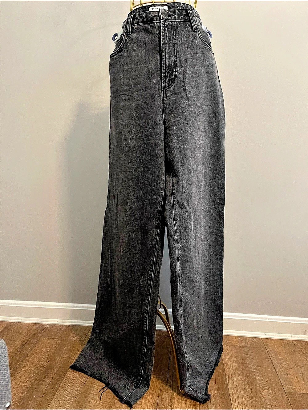 Juicy Couture Wide Leg Jeans Waist 30 Black